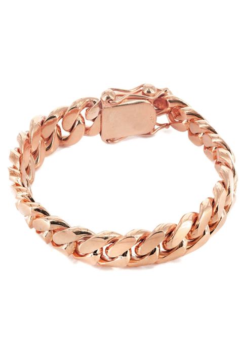 solid 14k rose gold bracelets